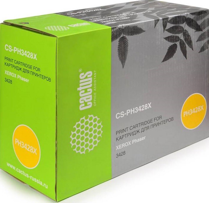 Тонер-картридж Cactus CS-PH3428X 106R01246 черный для Xerox Phaser 3428 (8000стр.) CS-PH3428X CS-PH3428X