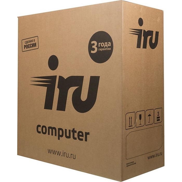Персональный компьютер iRU Office 310H3 MT PG G5420 (3.8) 8Gb SSD240Gb UHDG 610 Free DOS GbitEth 400W черный 1610288 1610288