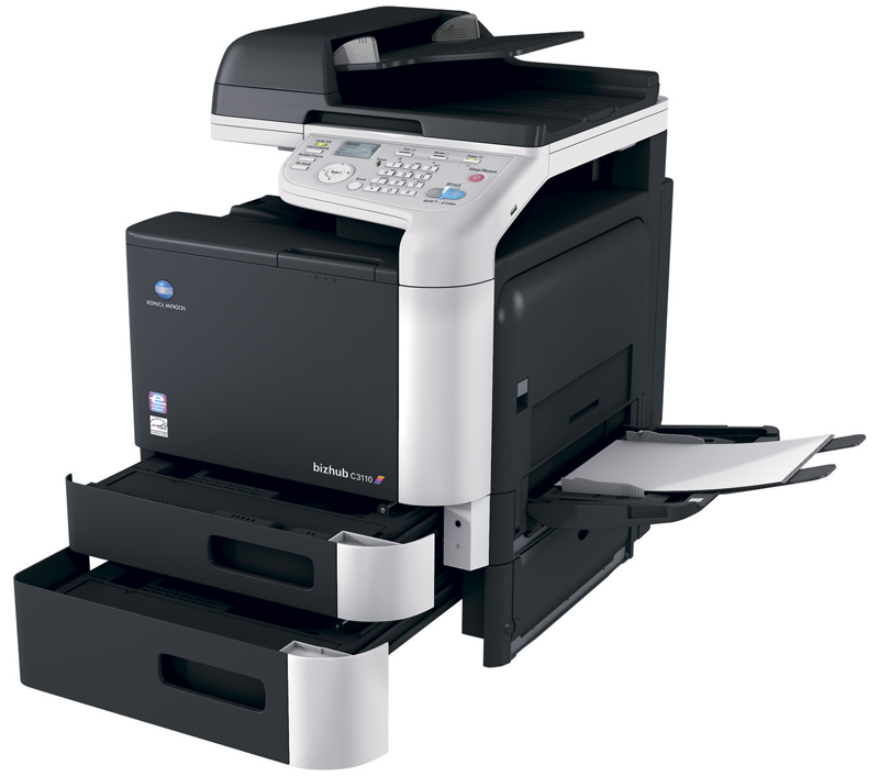 МФУ Konica Minolta bizhub C3110 цветное, А4, 31 стр/мин., до 120000 стр/мес.,сеть, автопод, дуплекс, лоток 250л, 1Гб A6DT021 A6DT021