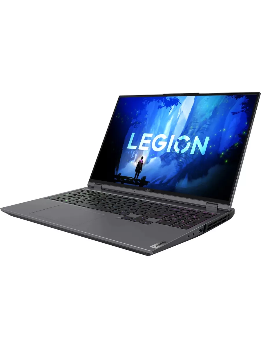 Ноутбук Lenovo Legion 5 Pro 16IAH7H 16"(2560x1600 IPS)/Intel Core i7 12700H(2.3Ghz)/16384Mb/1024SSDGb/noDVD/Ext:nVidia GeForce RTX3070Ti(8192Mb)/Cam/BT/WiFi/80WHr/war 1y/2.49kg/storm grey/noOS + 300W, RU kbd 82RF002YRK 82RF002YRK