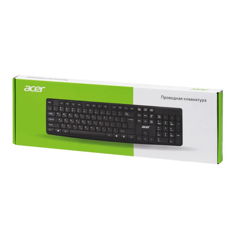 Клавиатура Acer OKW120 черный USB  ZL.KBDEE.00B ZL.KBDEE.00B