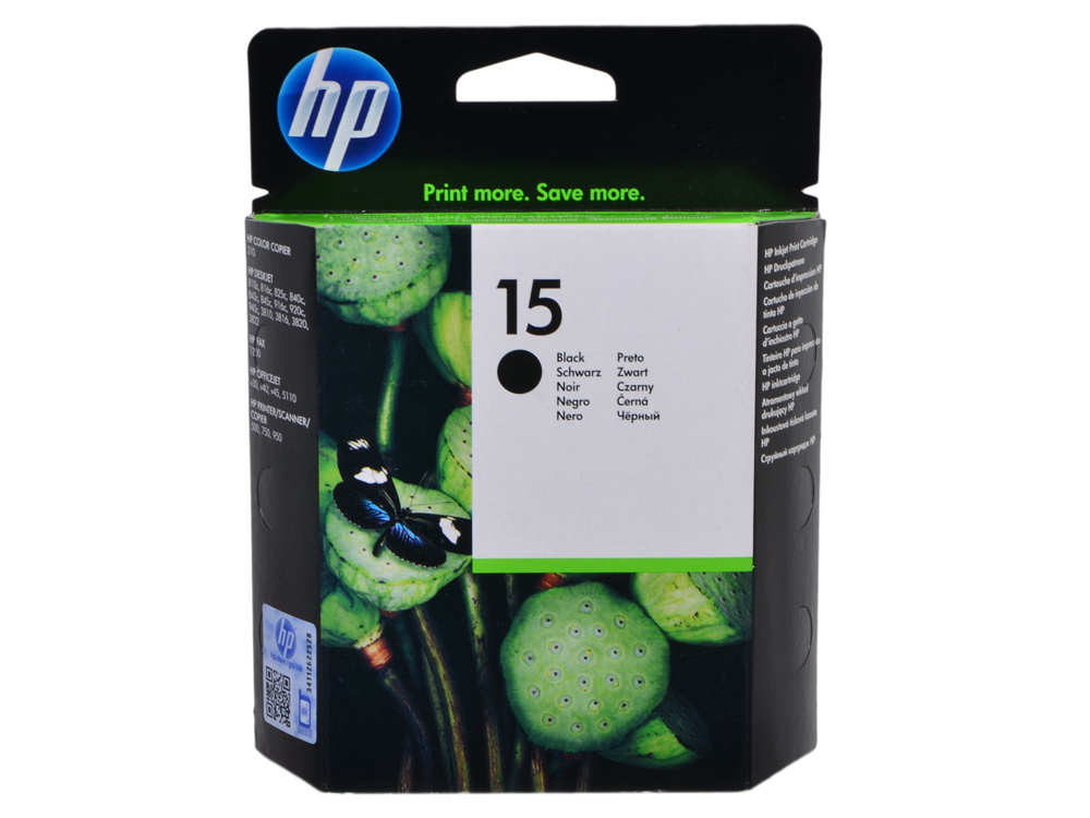 Картридж HP C6615DE (№15) черный DJ810/825/840/845/920/940/3820 C6615DE