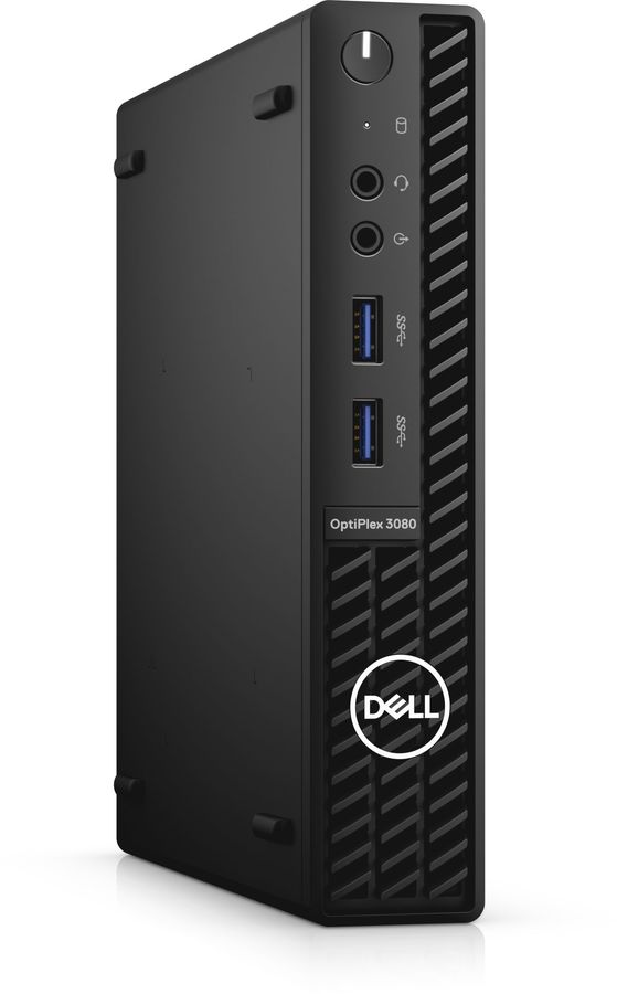 Компьютер Dell Optiplex 3080 Micro i5 10500T (2.3)/16Gb/SSD512Gb/UHDG 630/Windows 10 Professional/GbitEth/WiFi/BT/65W/клавиатура/мышь/черный 3080-6780 3080-6780