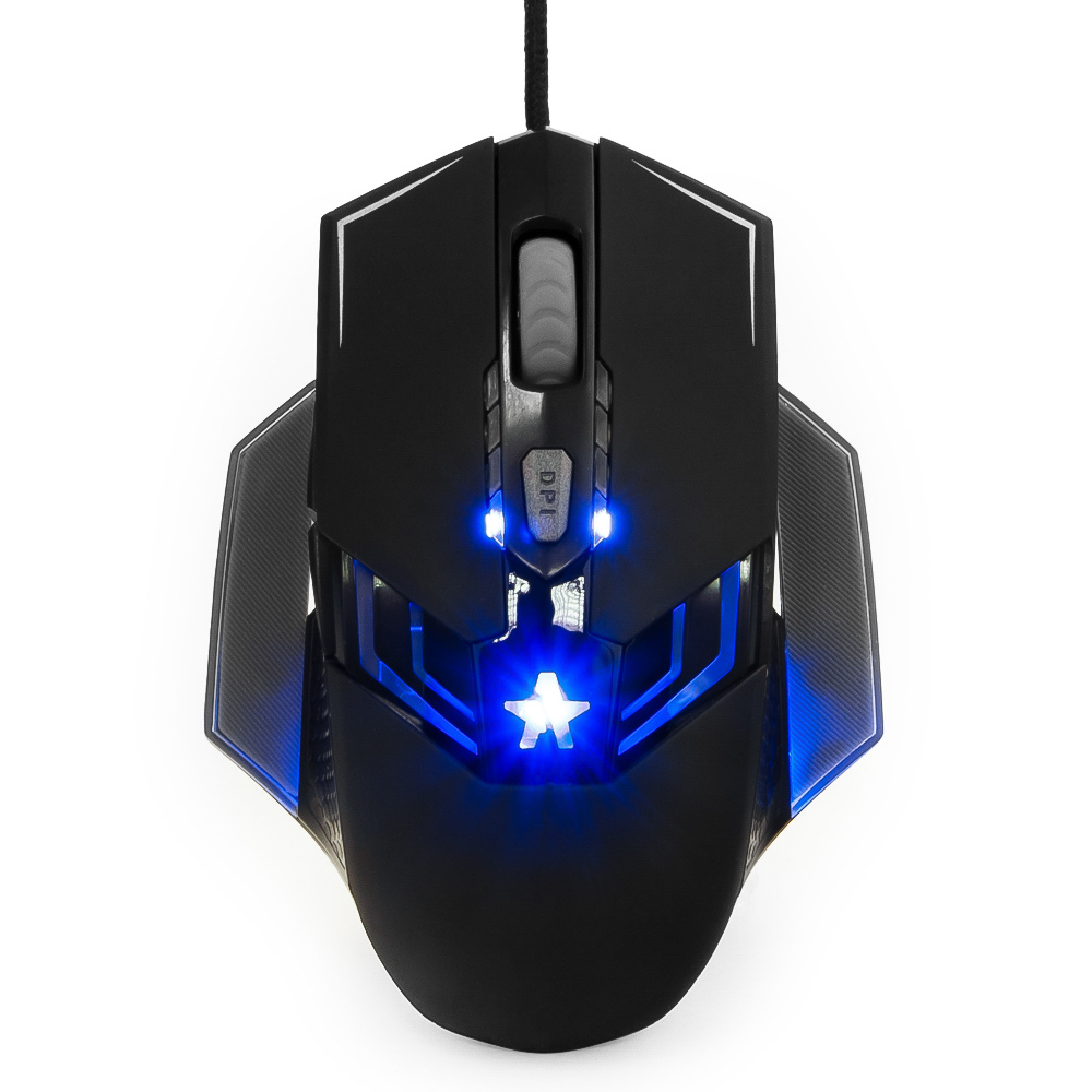 Мышь Гарнизон игровая , "Альтаир 2", код "Survarium", USB, чип Х3, черн., софт тач, 2400 DPI, 5кн.+колесо-кнопка GM-750G GM-750G