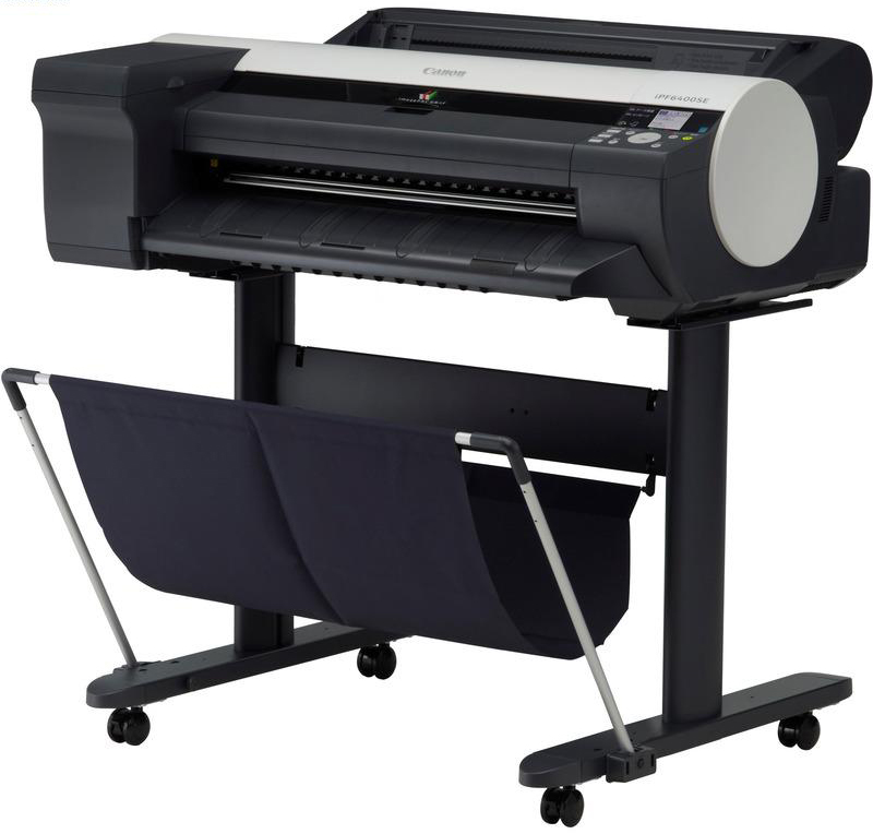 Плоттер Canon iPF6400se 24"/610mm, 6 colors, (макс.объём-300мл)  2400x1200dpi, 256Mb, полистовая подача, загрузка рулона сверху, USB/LAN 8573B003 8573B003