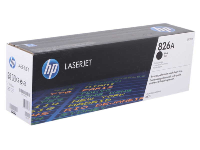 Тонер-картридж HP 826A черный для HP CLJ Ent M855 CF310A CF310A