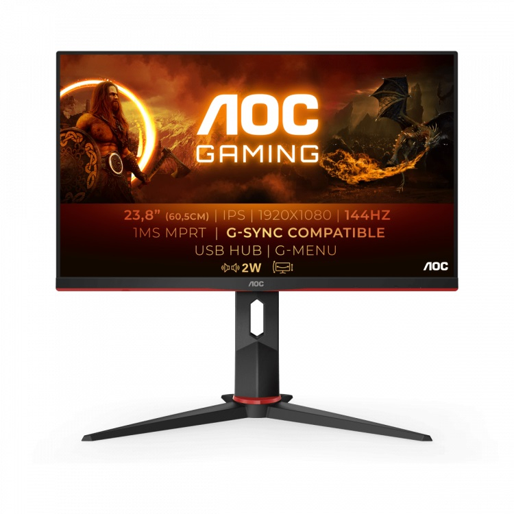Монитор AOC 23.8" Gaming IPS 1920x1080 250cd/m2 16:9 24G2U5-BK 24G2U5-BK