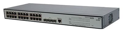 Коммутатор HP V1910-24G, 24x10/100/1000Base-T, 4-ports SFP, 19" JE006A JE006A 