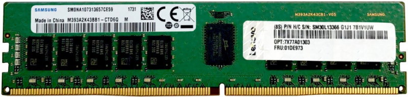 Модуль памяти Lenovo TCH ThinkSystem 64GB TruDDR4 2933MHz (2Rx4 1.2V) RDIMM (ST550/SR530/550/590/630/650/670/850/860/950) 4ZC7A08710. 4ZC7A08710.