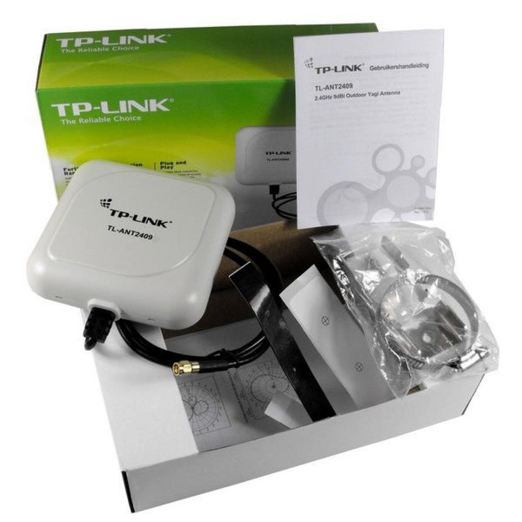 Антенна TP-Link 2,4ГГц внешняя направленная 9 дБи панельная, кабель длиной 1 м, разъём типа N TL-ANT2409B TL-ANT2409B