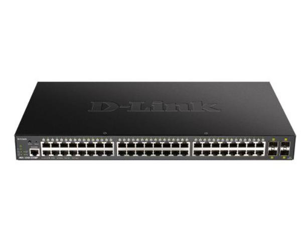 Коммутатор D-Link L2 Smart Switch with 48 10/100/1000Base-T ports and 4 10GBase-X SFP+ ports (48 PoE ports 802.3af/802.3at (30 W), PoE Budget 370W) DGS-1250-52XMP/A1A DGS-1250-52XMP/A1A #2