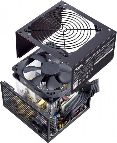 Блок питания Cooler Master MWE White, 750W, ATX, 120mm, 6xSATA, 2xPCI-E(6+2), APFC, 80+ White  MPE-7501-ACABW-EU MPE-7501-ACABW-EU