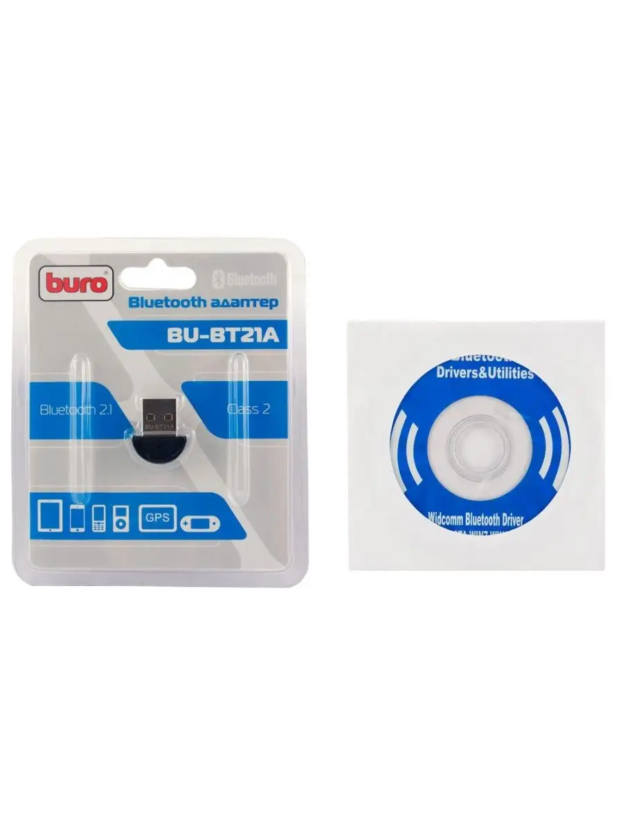 Адаптер USB Buro BU-BT21A Bluetooth 2.1+EDR class 2 10м черный BU-BT21A #5