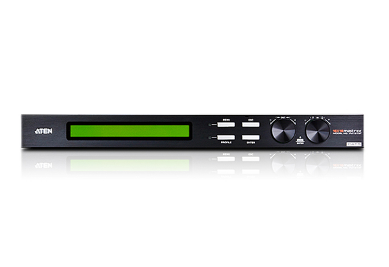 KVM переключатель ATEN AUDIO+VIDEO+RS232, 17>17 мониторов/проекторов/monitor/LCD/projector, без шнуров VM1616T-AT-G VM1616T-AT-G