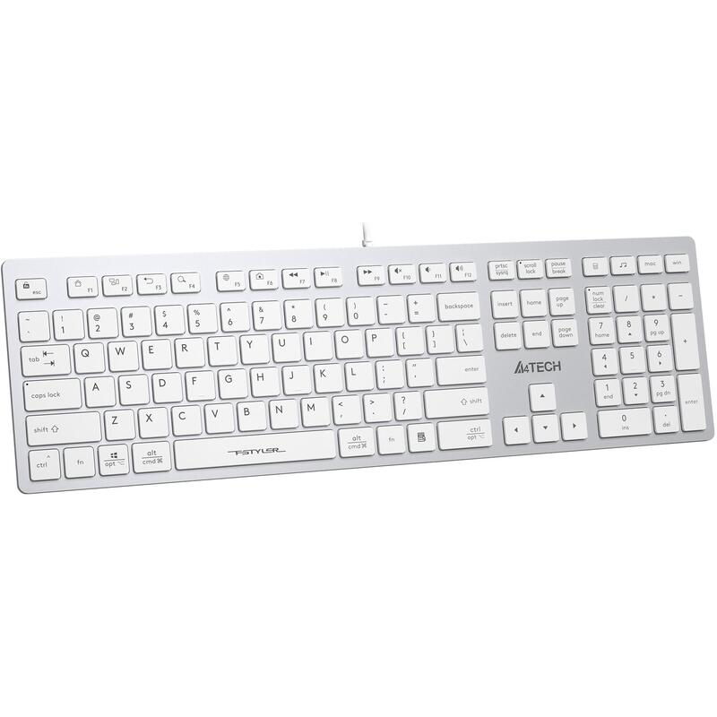 Клавиатура A4Tech   Fstyler FX50 белый USB slim Multimedia () FX50 WHITE FX50 WHITE #2