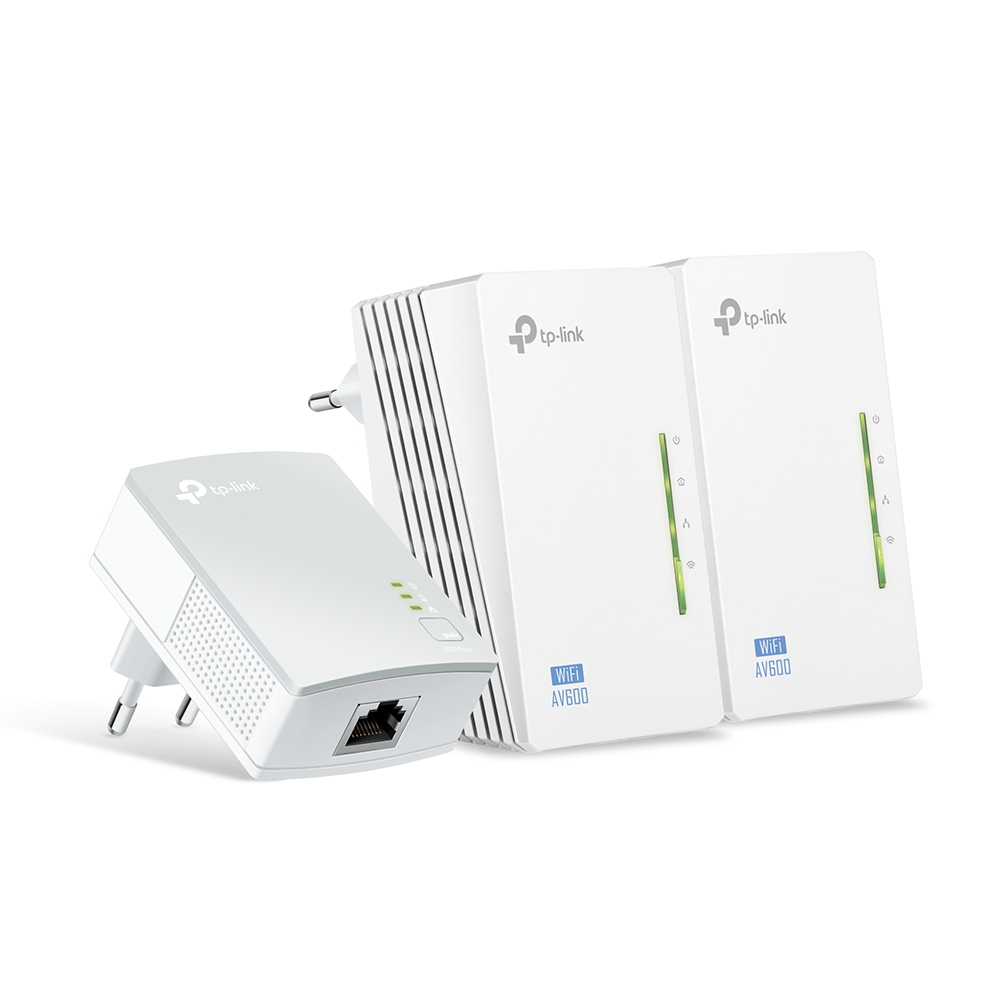 Адаптер TP-Link TL-WPA4220T KIT AV500 Комплект Wi-Fi Powerline адаптеров с 2 портами Ethernet TL-WPA4220TKIT
