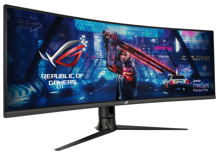 Монитор ASUS 43" XG43VQ VA изогнутый 3840x1200, ProGaming, 1ms, 450cd/m2, 178°/178°, 3000:1, HDMI*2, DP, USB-Hub, 120Hz, HDR, колонки, FreeS 90LM0580-B01170 90LM0580-B01170