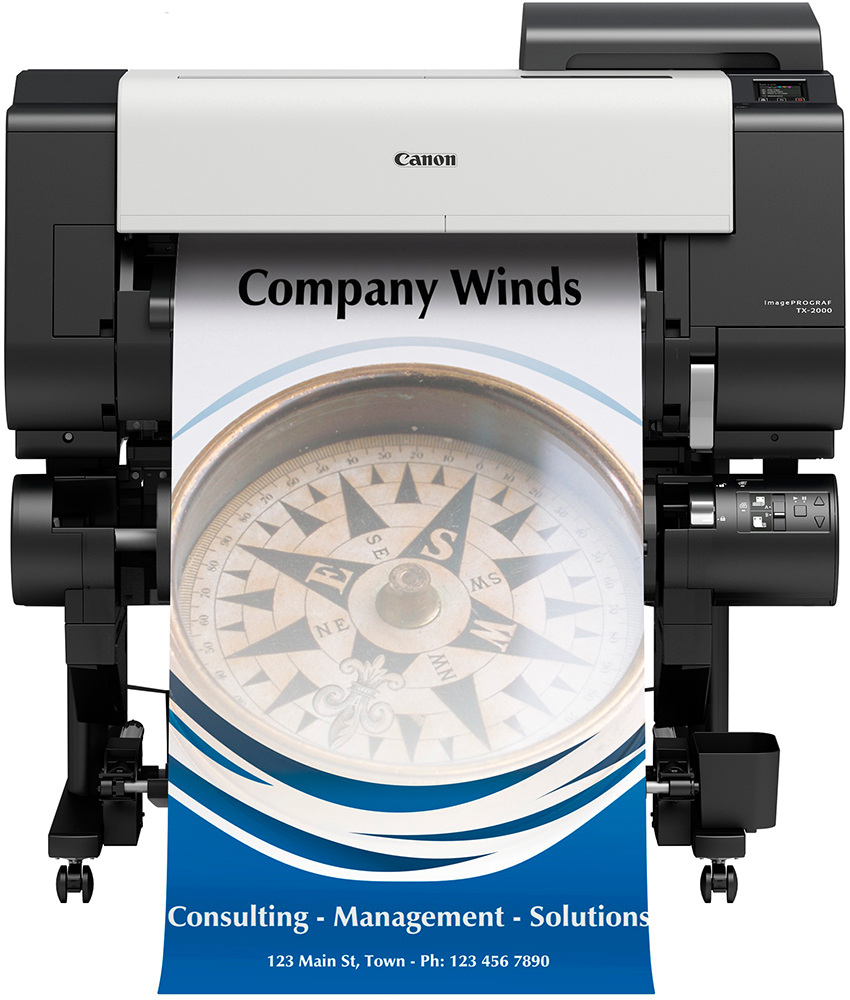 Плоттер Canon iPF TX-2000 (5 цветов, чернильницы до 700 мл, жесткий диск, WiFi) 2442C003 2442C003