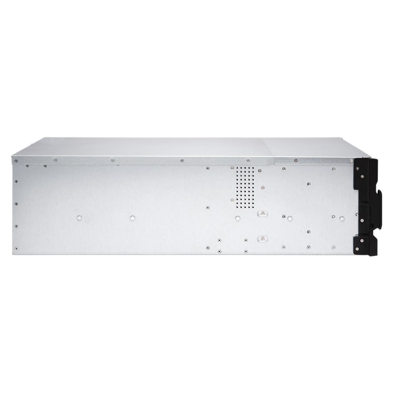 Сетевой RAID-накопитель QNAP 24-Bay (24x 2.5"/3.5" SATA HDD/SSD), Intel Xeon E-2136 6-core 3.3 GHz (up to 4.5 GHz), 16 GB DDR4 ECC RAM (2 x 8GB) up to 64 GB ( 4 x 16 GB),  4x GbE LAN, 2 x 10GbE SFP+, rackmount 4U, 2xPSU. W/o rail kit RAIL-A02-90 TS-2 TS-2483XU-RP-E2136-16G