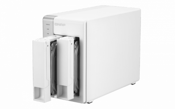 Сетевой RAID-накопитель QNAP 2 отсека для HDD. Двухъядерный ARM Cortex A15 1,4 ГГц TS-231+ TS-231+