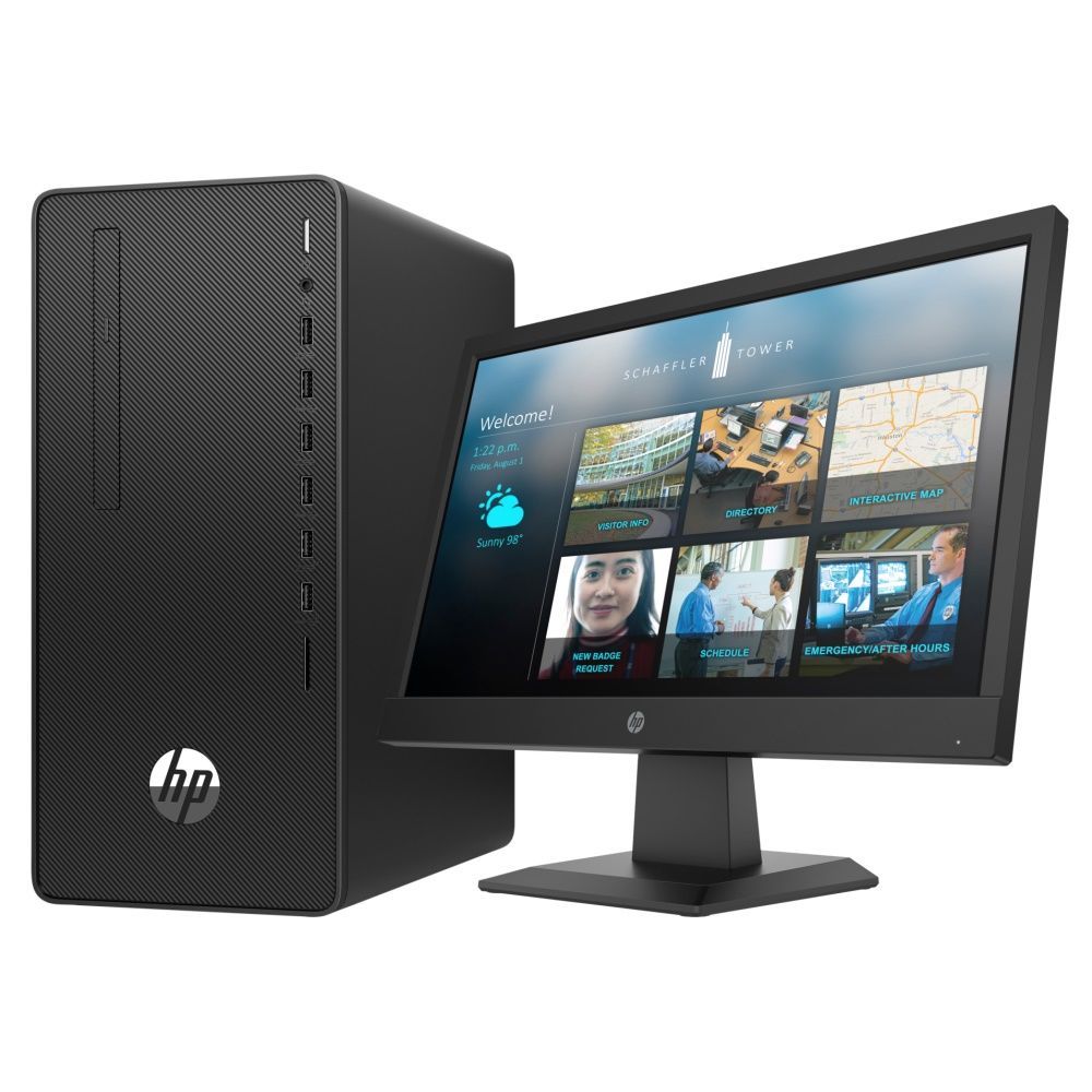 Персональный компьютер HP Bundle 290 G4 MT Core i3-10100, 4GB,1TB,DVD,kbd/mouseUSB,DOS,1-1-1 Wty+ Monitor P19 1C6W6EA 1C6W6EA