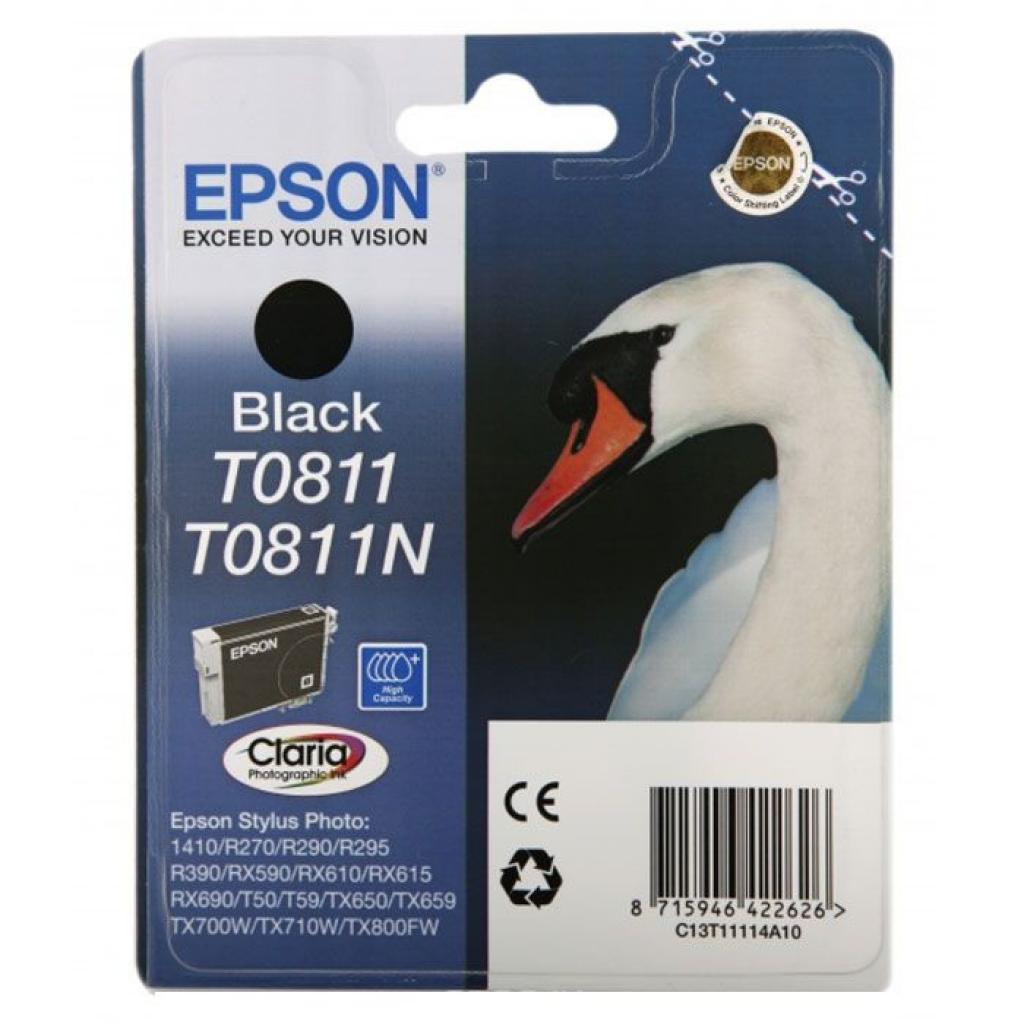 Картридж струйный Epson черный для Epson R270/290/RX590 (C13T11114A10) C13T11114A10 #1