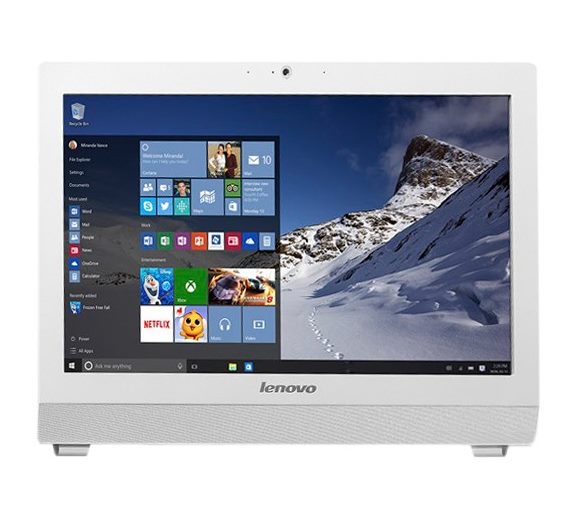 Моноблок Lenovo S200z 19.5" HD+ Cel J3060 (1.6)/4Gb/500Gb 7.2k/HDG400/DVDRW/CR/noOS/GbitEth/WiFi/BT/клавиатура/мышь/Cam/белый 1600x900 (10K50021RU) 10K50021RU