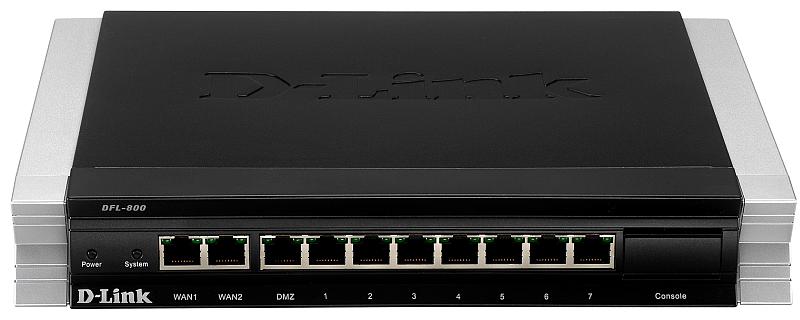 DFL-800 Экран межсетевой VPN, 7x10/100 LAN, 1 DMZ, 2 WAN DFL-800
