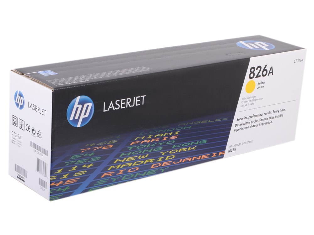 Тонер-картридж HP 826A Yellow для Enterprise M855dn/M855xh/M855x+/M855x+NFC (31500 стр) CF312A CF312A