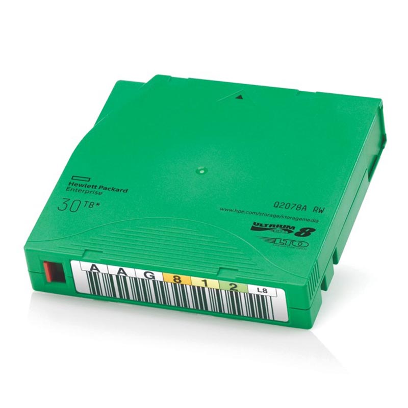 Картридж HPE Ultrium LTO-8 30TB bar code non custom labeled cartridge 20 pack (for libraries & autoloaders; incl. 20 x Q2078L) Q2078AN Q2078AN