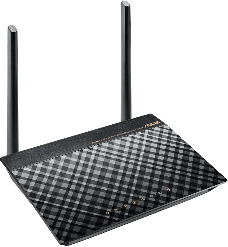 Роутер Asus DSL-N16 // ADSL модем, роутер 802.11b/g/n/ac, до 300 Мбит/c, 2 антенны, LAN ; 90IG02C0-BM3100 DSL-N16 DSL-N16