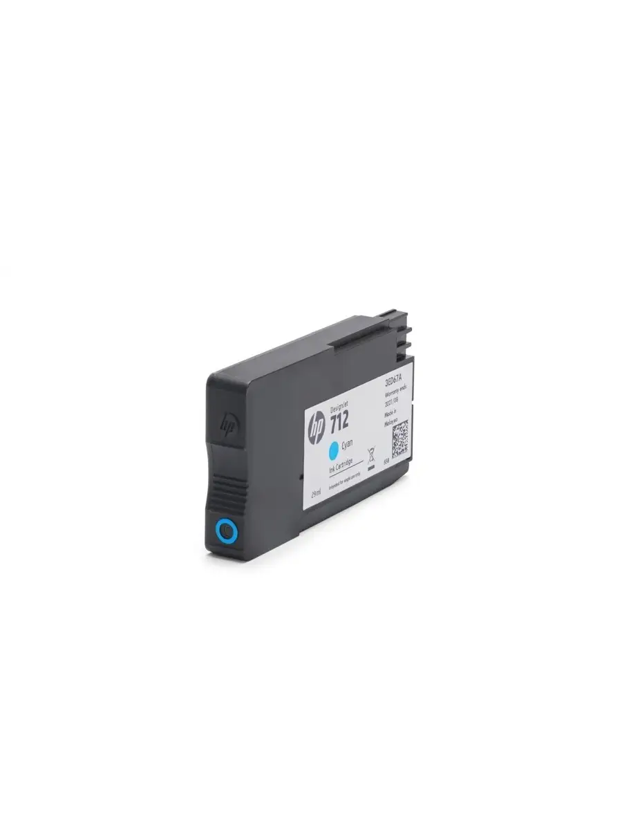 Картридж HP Cartridge 712 для DJ T230/T630/T650/Studio, голубой, 29 мл 3ED67A 3ED67A