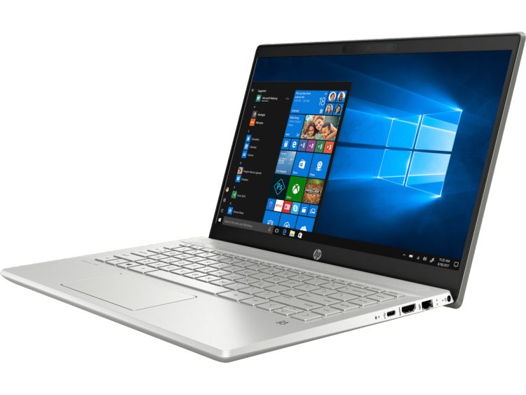 Ноутбук HP 14-ce2007ur Core i5 8265U/8Gb/SSD256Gb/Intel UHD Graphics 620/14"/IPS/FHD (1920x1080)/Windows 10/silver/WiFi/BT/ Cam  6PR66EA 6PR66EA