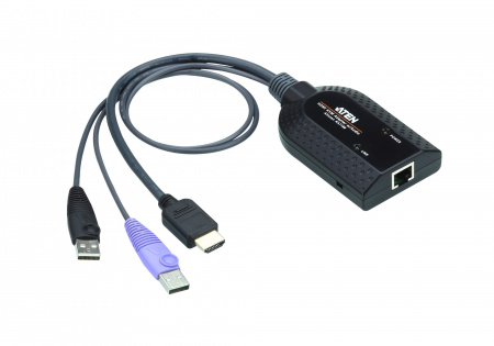 Модуль ATEN KVM HDMI USB,  50 метр,, 1xUTP Cat5e, для подкл,комп,к перекл,KN21xxx/41xxx/11xxv/KMxx32, макс,раз,1920х1200, RJ45+HDMI+2xUSB A-тип, Female+3xMale,,(Virtual Media;подд,SmartCard/CAC) KA7188-AX KA7188-AX