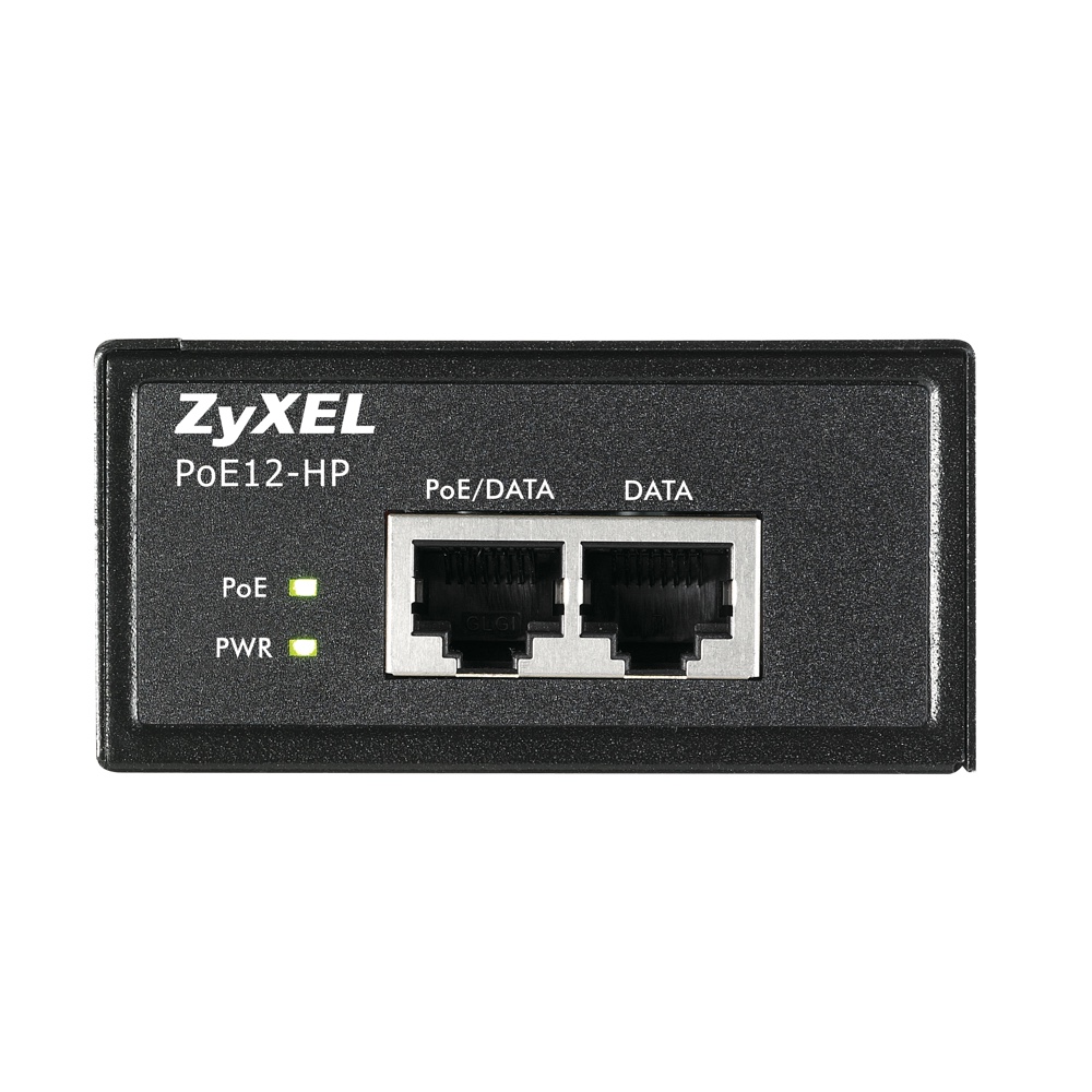 Инжектор ZYXEL PoE 802.3at (30 Вт) для подачи электропитания по кабелю Gigabit Ethernet POE12-HP-EU0102F POE12-HP-EU0102F
