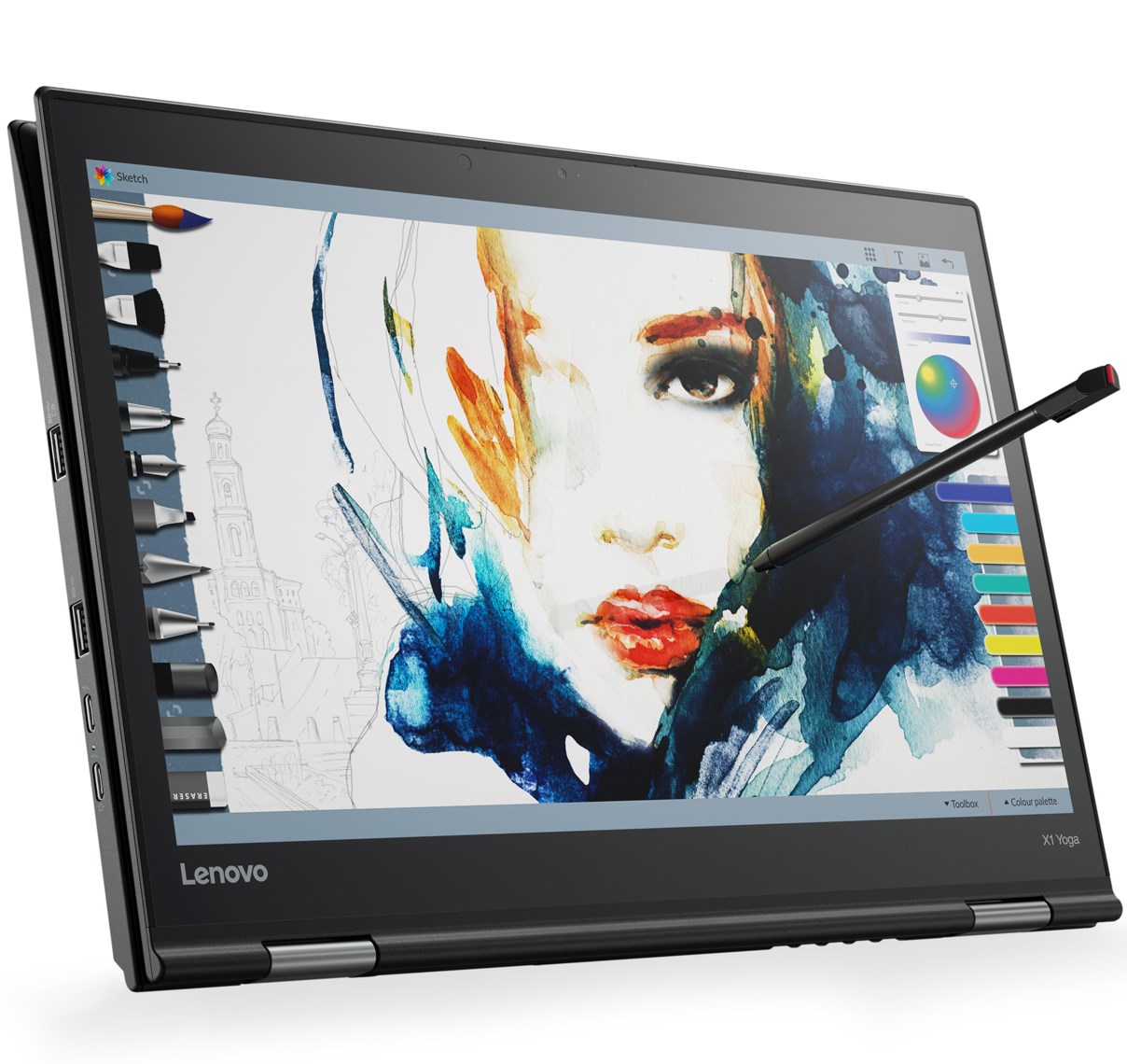Ультрабук Lenovo ThinkPad X1 Yoga Core i5 6200U, 8Gb, SSD256Gb, Intel HD Graphics 520, 14", IPS, Touch, WQHD (2560x1440), Windows 10 Professional 64, black, WiFi, BT 20FQ003YRT 20FQ003YRT