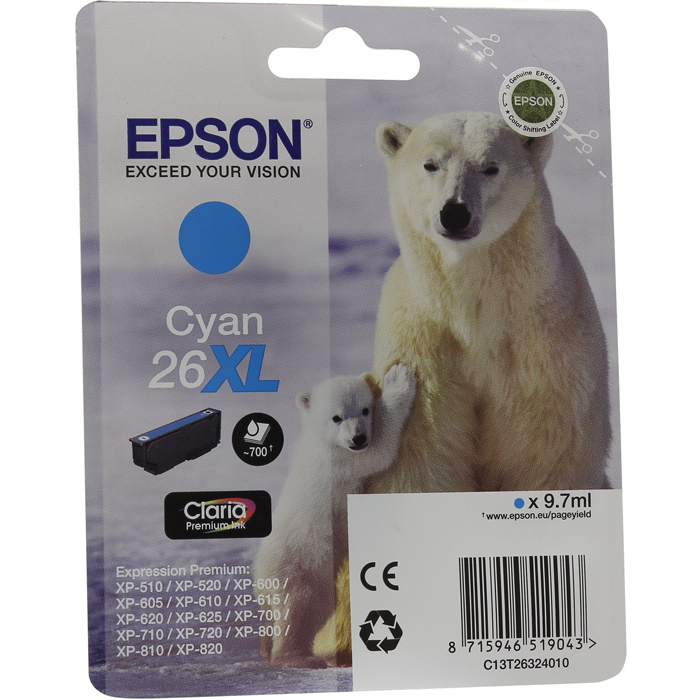 Картридж EPSON C13T26324010 cyan for SX420W/BX305F C13T26324010 #2