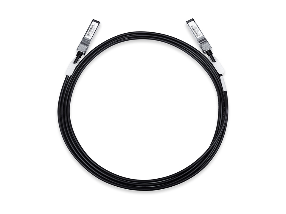 Кабель TP-Link SFP+ прямого подключения, длина 1 м, для скорости до 10 Гбит/с на расстоянии до 1 метра TXC432-CU1M TXC432-CU1M