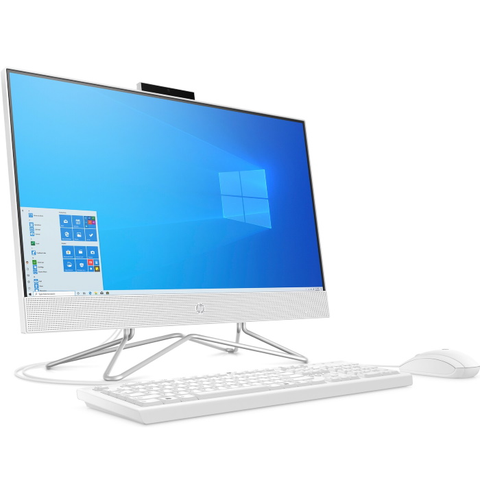 Моноблок HP 22-df0008ur NT 21.5" FHD(1920x1080) Core i5-1035G1, 8GB DDR4 3200 (1x8GB), HDD 1Tb, nVidia Gef MX330 2GB, noDVD, kbd&mouse wired, HD Webcam, Snow White, FreeDos, 1Y Wty 14P47EA 14P47EA