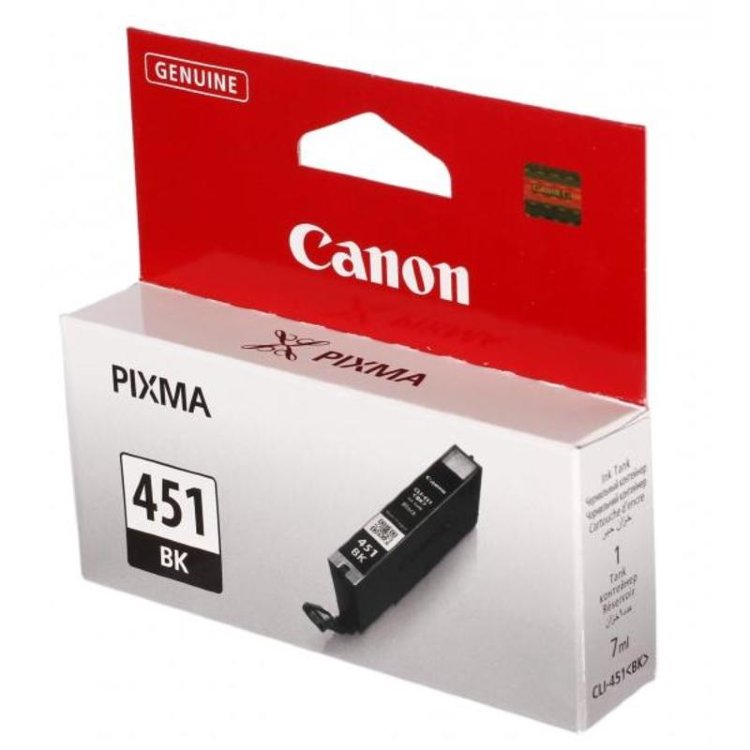 Картридж струйный Canon CLI-451BK 6523B001 черный для PIXMA iP7240/MG6340/MG5440 CLI-451BK