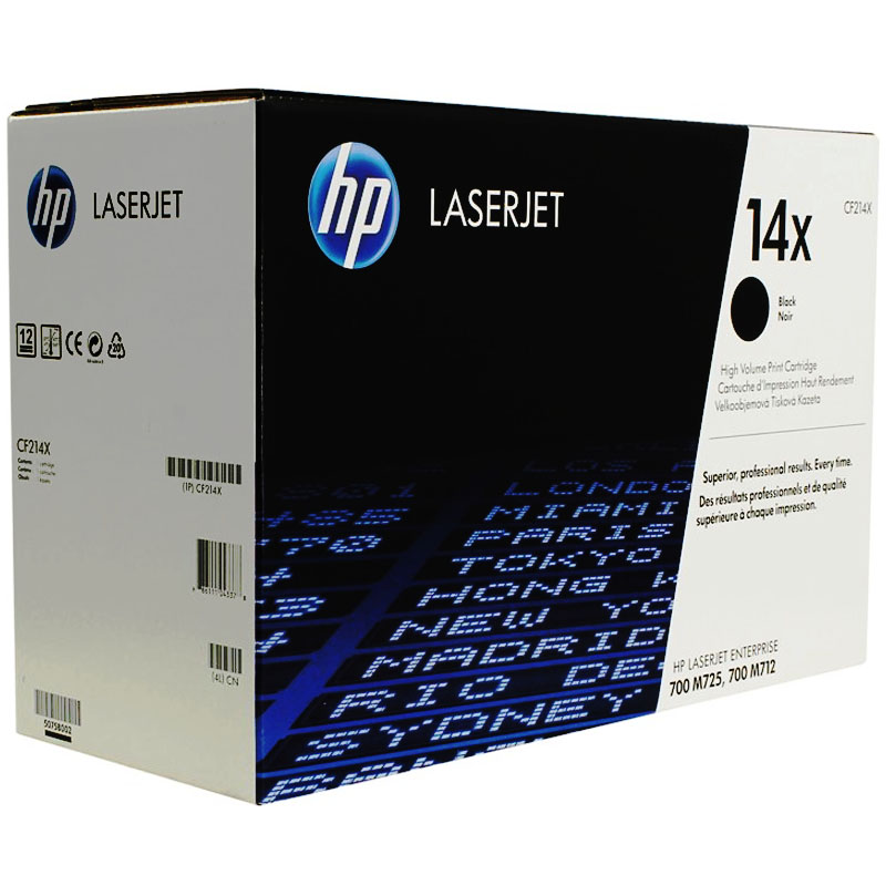 Тонер-картридж HP 14X Black для LJ Enterprise 700 M712dn/xh M725dn/M725f/M725z/M725z+ Contract (17500 стр) CF214XC CF214XC