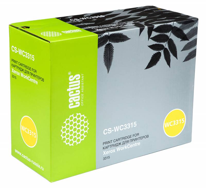Тонер-картридж Cactus CS-WC3315 106R02308 черный для Xerox WorkCentre 3315 (2300стр.) CS-WC3315 CS-WC3315