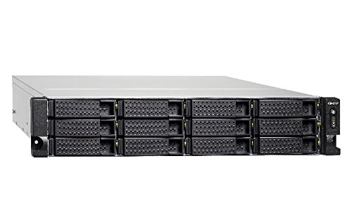 Сетевой RAID-накопитель QNAP 12xHDD, 2x10 GbE SFP+, 2 слота M.2 SSD, 19", 2 блока питания. AMD RX-421ND 2,1 ГГц (до 3,4 ГГц ), 64 ГБ TS-1273U-RP-64G TS-1273U-RP-64G