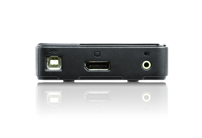 KVM переключатель ATEN DisplayPort+KBD+MOUSE+AUDIO, 1> 2  со шнурами USB/AUDIO 2x1.8м + DisplayPort 2х1.5м CS782DP-AT CS782DP-AT