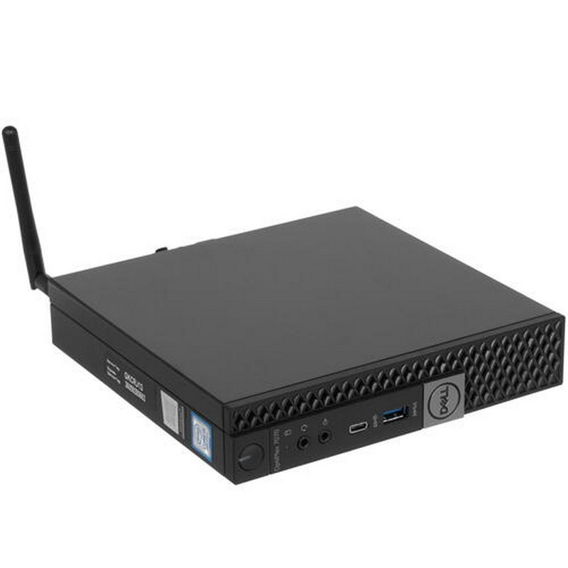 Персональный компьютер Dell Optiplex 7070 MFF i5 9500(3.0Ghz)/8GB (1x8GB)/SSD 256GB/Intel UHD 630/HDMI/WiFi/BT/Linux/TPM/3Y Basic NBD 7070-2028 7070-2028