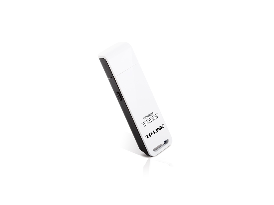 Сетевая карта TP-Link 150n, 802.11b/g/n, поддержка PSP X-Link, USB 2.0 TL-WN727N TL-WN727N