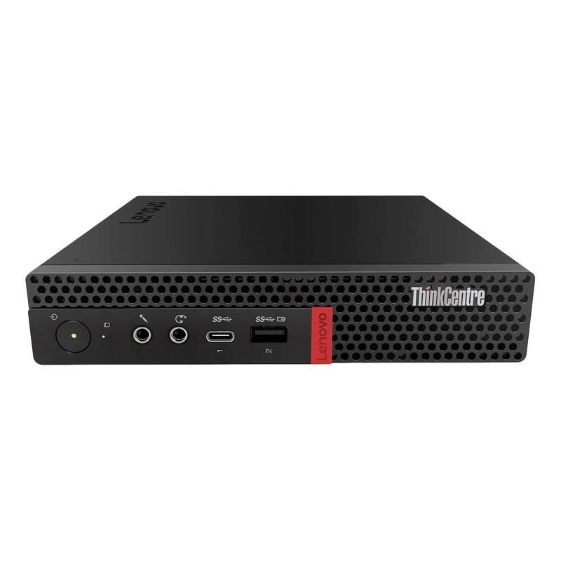Персональный компьютер Lenovo ThinkCentre Tiny M720q slim i3 8100T (3.1)/8Gb/SSD256Gb/UHDG 630/Windows 10 Professional 64/GbitEth/WiFi/BT/65W/ клавиатура/мышь/черный  10T7004QRU 10T7004QRU