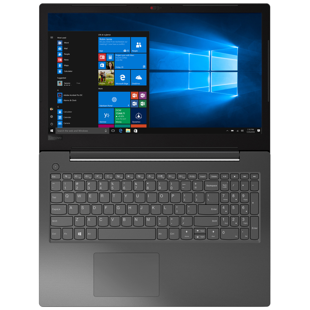 Ноутбук Lenovo V130-15IKB 15.6" FHD (1920x1080) AG, i3-7020U, 4GB DDR4, 128 GB SSD Intel HD Graphics 620 , DVD+-RW, WiFi, BT, 2 cell, DOS, Iron grey, 1y c.i. 1,8 kg 81HN00NFRU 81HN00NFRU