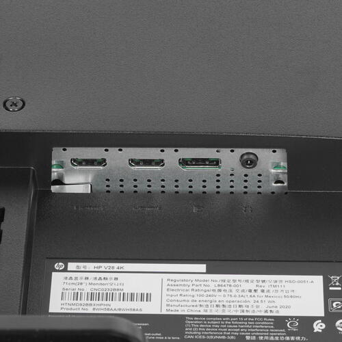 Монитор HP 27.9"  V28 4K 16:9 HDMI 300cd 170гр/160гр 3840x2160  8WH58AA 8WH58AA