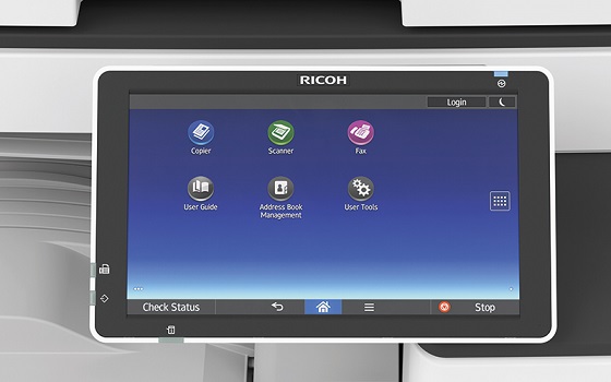 МФУ Ricoh MP C5504exASP A3, цветной, 2Гб, 55стр/мин, дуплекс, GigaLAN, HDD250, PS, SPDF220, с девел-ом, без тонера 418007 418007